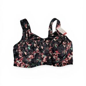 🆕 NWT Livi Active floral print wicking max support workout Bra size 44DDD